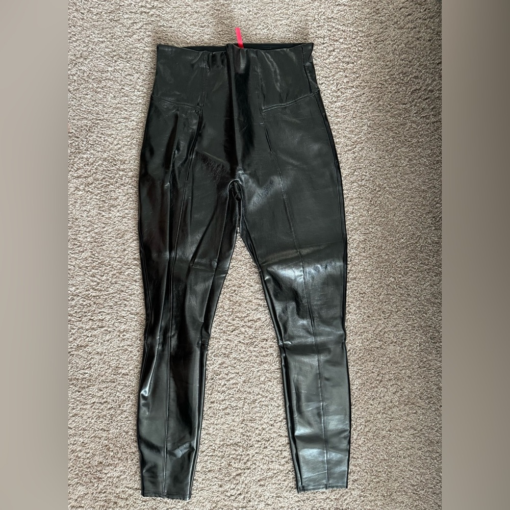 Spanx Faux Patent Leather Leggings